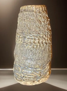 OOAK Studio Pottery Stoneware Sculpted Brutalist Vessel Vase 11.5”x7” 6.4Lbs - Picture 1 of 18