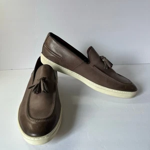 MERCANTI FIORENTINI leather Relax Men Loafers Size 9.5 Brown MF-602012 New - Picture 1 of 7