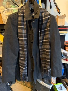 Dockers Men’s Black Wool Blend Coat Size M – Warm Winter Jacket NEW - Picture 1 of 8