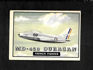 1952 TOPPS WINGS #104 MD-450 OURAGAN - NM/MT - FRENCH FIGHTER 3.99 MAX SHIP COST - Bild 1 von 2