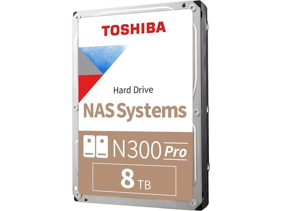 Toshiba HDWG780UZSVB 8TB 7200RPM 3.5" SATA NAS Hard Drive Pro Series - Image 1 of 1