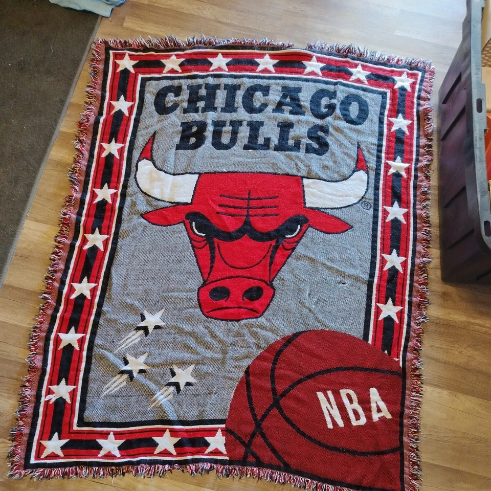 Manta Northwest Co. NBA Chicago Bulls EE. UU. Michael Jordan Vintage  Foto 1 de 1