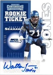 2019 Contenders WALTER JONES SSP Auto #xx/20!!! Seahawks HOF - Picture 1 of 1