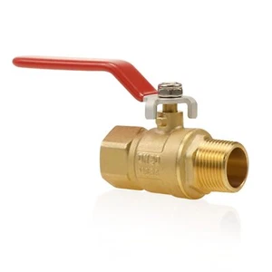 NPT 3/4 Messing Vollanschluss Kugelhahn Schwerlast Wasser Absperrhahn weiblich auf... - Bild 1 von 6