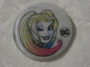 DC Comics Booth Exclusive NYCC SDCC 2018 Pin Button 2" Lenticular Harley Quinn