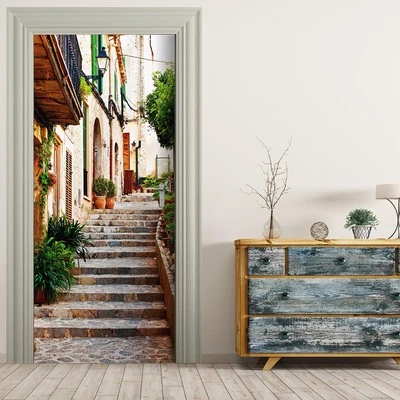 Türtapete selbstklebend TürPoster - MALLORCA GASSE - Bild 1 von 4