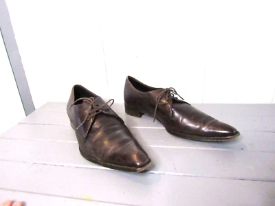 Chaussures à lacets cuir marron P 38 Heschung - Photo 1/4