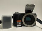Sony Alpha NEX-C3 Digital Camera 16.2mp Battery Flash Strap + Sample TESTED READ