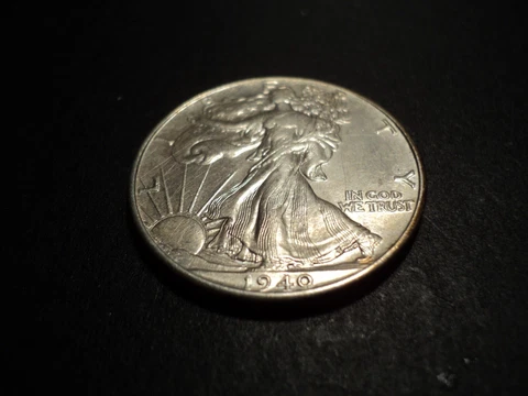 1940 P Walking Liberty Half Dollar BU Cover