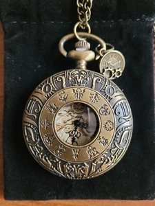 Universal 12 Constellations  Casual Matching Necklace Quartz Pocket Watch  - Picture 1 of 10