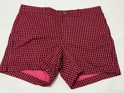 Old Navy Pantalones Cortos Diarios Mujer Talla 16 Granate Rosa Cuadros (Sho1393Z3) Elastizados Foto 1 de 4