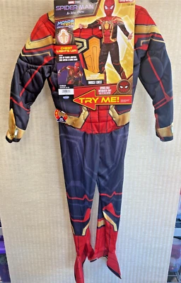 Marvel Spider-Man No Way Home Traje Iluminado Niño Disfraz (Mediano 8-10) Nuevo con Etiquetas Foto 1 de 4