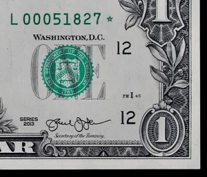 LOW 80K RUN 1, $1 2013 Star CU FRN L00051827* one $, San Francisco Replacement - Picture 1 of 3