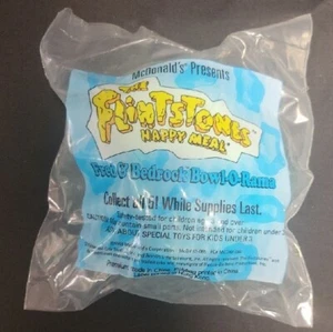 McDonald's 1993 Flintstones "Fred & Bedrock Bowl-O-Rama" Happy Meal Toy Sealed - Picture 1 of 6