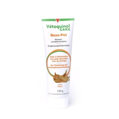 Vetoquinol Care Bezo-Pet 120g Paste Katze zur Haarballenausscheidung mit Malz