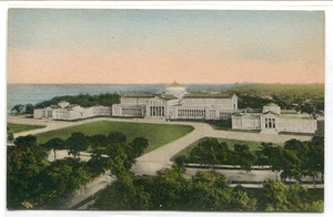 Museum Science Industry Jackson Park Chicago Illinois postal coloreada a mano - Imagen 1 de 1