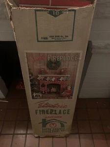 Holiday House Santa’s Electric Fireplace in Original Box Vintage 1970s - Picture 1 of 1