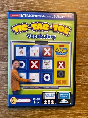 Lakeshore Vocabulary Tic Tac Toe Reading Interactive Game CD ROM Grades 1-3 - Image 1 of 3