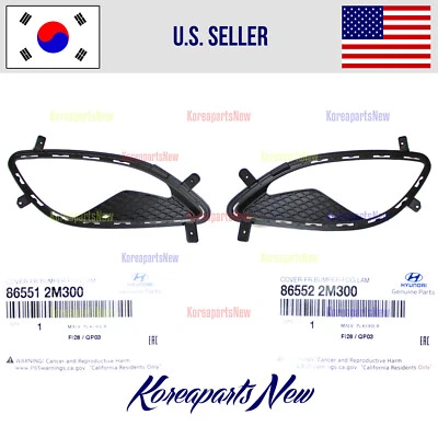 Juego de 2 cubiertas antiniebla parachoques delantero izquierdo + derecho ⭐OEM⭐ Genesis Coupe 2013-2016 Foto 1 de 2