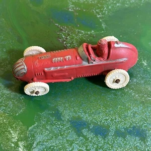 Vintage Auburn Red Race Car White Tires 6" Indy Style Sprint Roadster Original - Picture 1 of 7