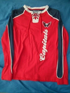 Washington Capitals Womens Medium Longsleeve Shirt - Picture 1 of 1