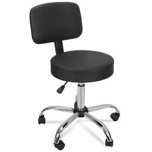 Adjustable Hydraulic Massage Salon Stool Swivel Rolling Chair with Back Rest - Picture 1 of 7