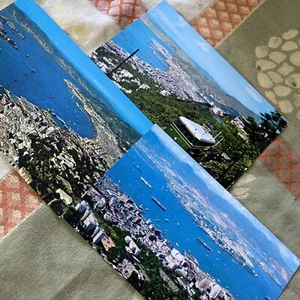 3 Pc Vtg 50’s Postcard Hong Kong Kowloon Bay Victoria Tramway by K. P. Yuen - Picture 1 of 8
