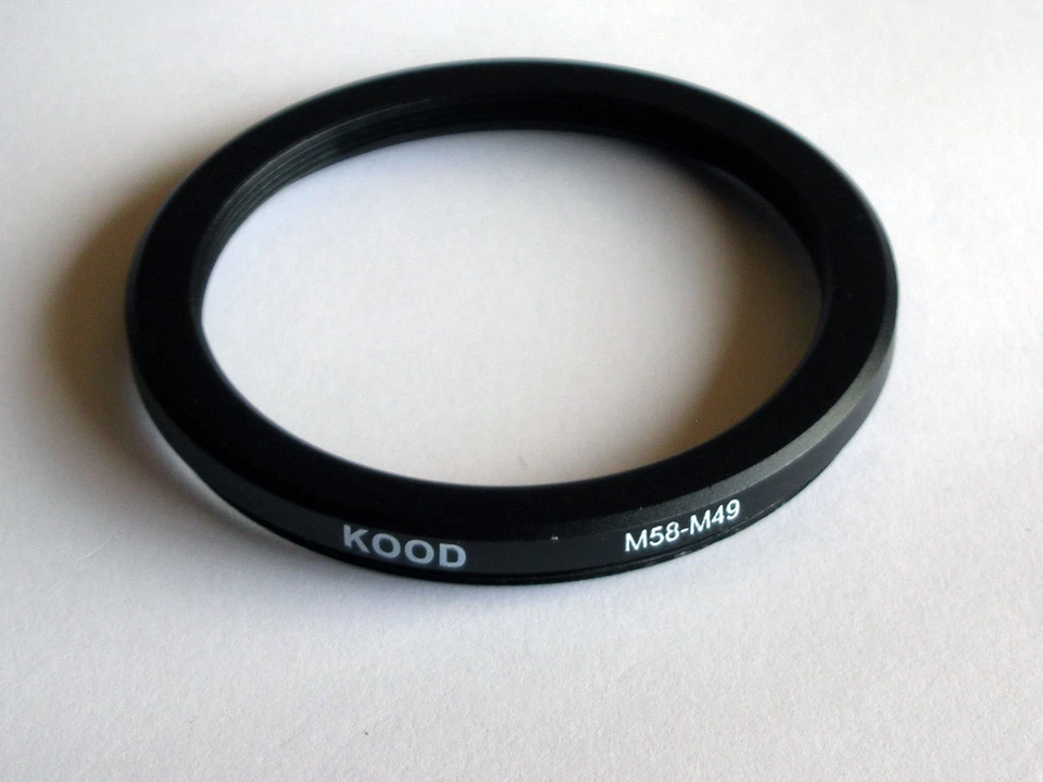STEP DOWN ADAPTER 58MM-49MM STEPPING RING 58 TO 49MM 58-49 STEP DOWN RING - Image 1 of 1