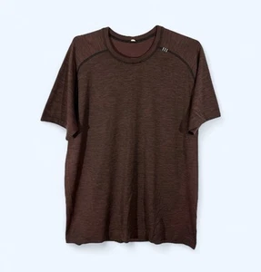 Lululemon Swiftly Tech Short Sleeve Red And Black Men’s LARGE - Picture 1 of 6