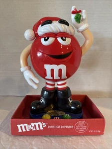 New CandyRific M&M's Red Character Mistletoe Christmas Candy Dispenser RARE - Picture 1 of 5