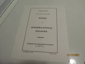1920 IHC "M" Kerosene & Gas MIXER Instructions/Parts Manual for all size engines - Picture 1 of 2