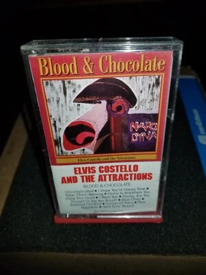 Elvis Costello and the Attractions "Blood and Chocolate" (Cassette Tape) 📼 VGC  - Image 1 of 4