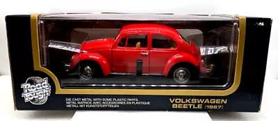Volkswagen Beetle 1967 resistente escala 1:18 diecast modelo de coche rojo nuevo en caja Foto 1 de 4