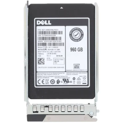 New T2G0Y 0T2G0Y MZ7KM960HMHQ0D3 Dell 960GB SATA 6Gb/s 2.5'' SSD 14/15/16G KIT - Image 1 of 4