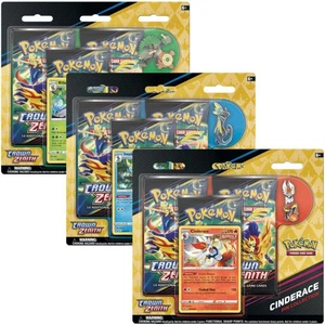 Pokemon Crown Zenith Pin Collection : Choose Design : New & Sealed Blister Pack