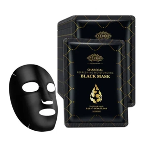 Charcoal Face Mask Activated Charcoal Refreshing Moisturising Balckhead Facial - Picture 1 of 3