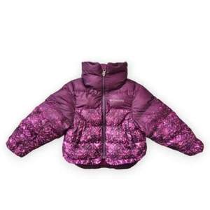 COLUMBIA x FROZEN II full zip puffer jacket in plums & berries size XXS - Picture 1 of 9