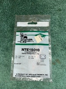 Regulador de voltaje híbrido de circuito integrado NOS NTE15018 sellado de fábrica - Imagen 1 de 2