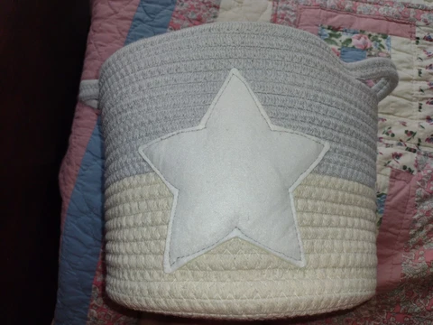 ⭐ Woven Basket With Handles And Star! Cover