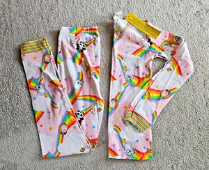 Nwt Children's Place pink rainbow animal friends pajama set girls size 16 XL - Picture 1 of 14