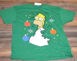 Homer Simpson Weihnachten T-Shirt Officially Licensed Herren Tee The Simpsons  - Bild 1 von 2
