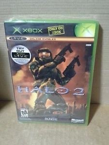 Halo 2 2004 Xbox mit Xbox Live Sticker. Versiegelte - beschädigte Plastikverpackung - Bild 1 von 19