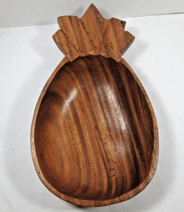 De colección Alii Woods Honolulu Hawaii madera piña cuenco pared decoración retro - Imagen 1 de 10