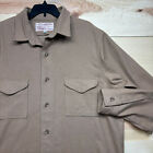 Vintage Filson Shirt XL 46 Brown Tan Wool Jac Jacket Button Up USA Made