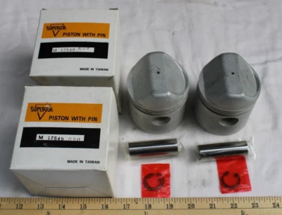 NEW! Harley-Davidson Sportster 900cc Pistons .020 1957-1971 Superior #M17549 - Image 1 of 4