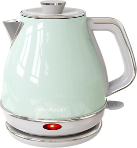 Hervidor eléctrico de 1500W, 1.0L, retro, acero inoxidable, con apagado automático - Imagen 1 de 12