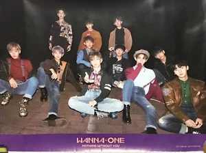WANNA ONE Nothing Without You Repackage (Wanna Ver.) OFFICIAL FOLDED POSTER - Picture 1 of 1