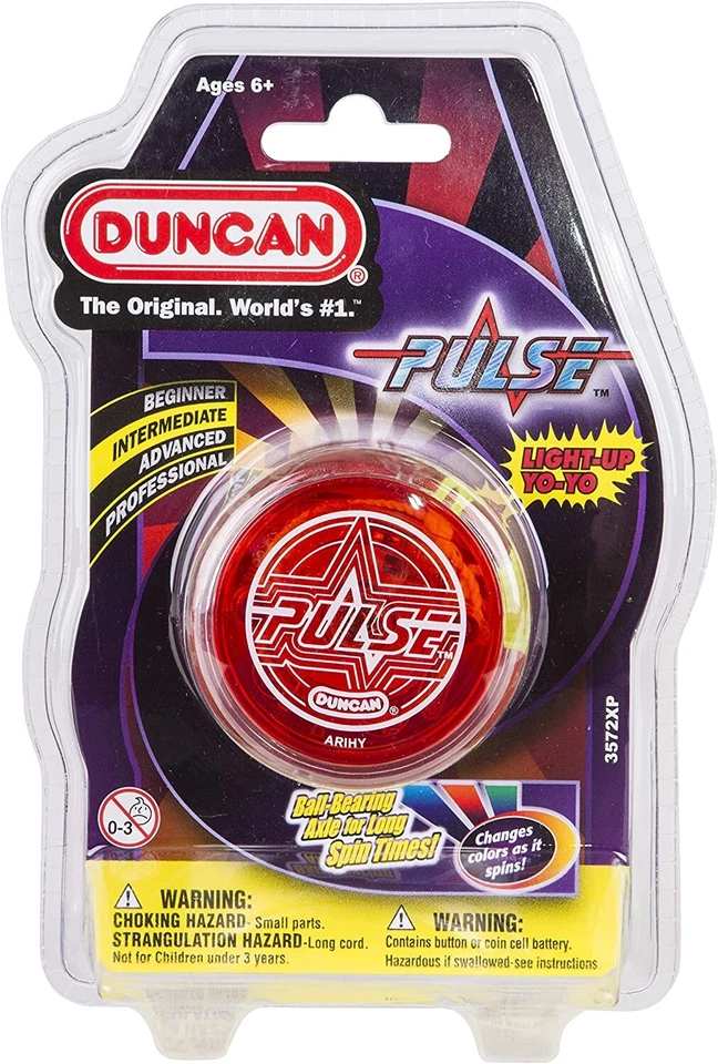 Duncan Toys Pulse LED Light-Up Yo-Yo, and LED Lights, Clear/Red - Image 1 of 1
