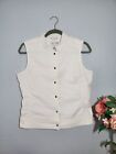 Women's Talbots Collection Sleevless White Vest, Size 10