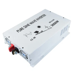 3000W Pure Sine Wave Inverter 24VDC to 120VAC Solar Power Off Grid Car Generator - Picture 1 of 12